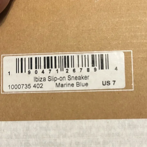 New in Box Soludos Ibiza Marine Blue Slip On Sneakersπ - Picture 7 of 8